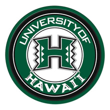 Load image into Gallery viewer, Hawaii Rainbow Warriors: Modern Disc Wall Sign - The Fan-Brand