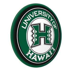 Hawaii Rainbow Warriors: Modern Disc Wall Sign - The Fan-Brand