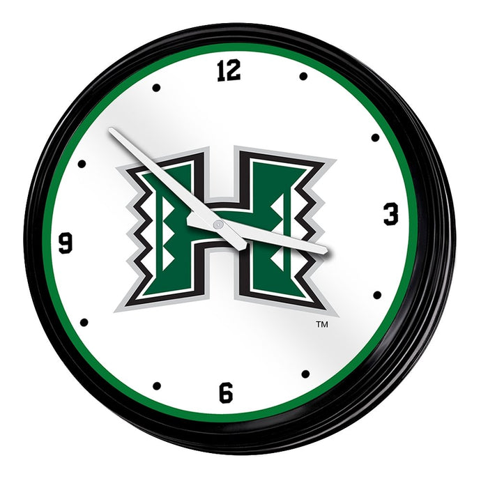 Hawaii Rainbow Warriors: Retro Lighted Wall Clock - The Fan-Brand