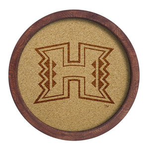 Hawaii Warriors: "Faux" Barrel Framed Cork Board - The Fan-Brand