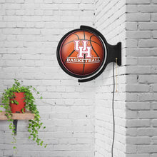 Load image into Gallery viewer, Houston Cougars: Basketball - Original Round Rotating Lighted Wall Sign - The Fan-Brand