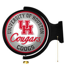 Load image into Gallery viewer, Houston Cougars: Cougars - Original Round Rotating Lighted Wall Sign - The Fan-Brand