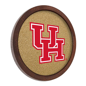 Houston Cougars: "Faux" Barrel Framed Cork Board - The Fan-Brand