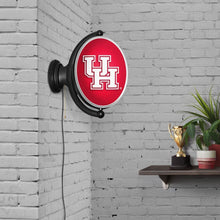 Load image into Gallery viewer, Houston Cougars: Original Oval Rotating Lighted Wall Sign - The Fan-Brand