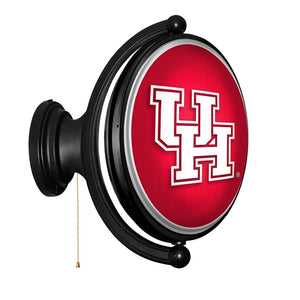 Houston Cougars: Original Oval Rotating Lighted Wall Sign - The Fan-Brand