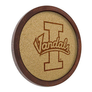 Idaho Vandals: "Faux" Barrel Framed Cork Board - The Fan-Brand