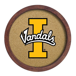 Idaho Vandals: "Faux" Barrel Framed Cork Board - The Fan-Brand