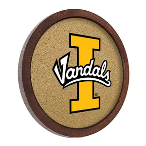 Idaho Vandals: "Faux" Barrel Framed Cork Board - The Fan-Brand
