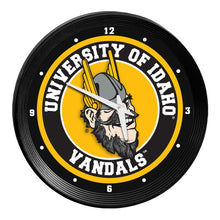 Load image into Gallery viewer, Idaho Vandals: Joe Vandal - Ribbed Frame Wall Clock - The Fan-Brand