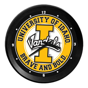 Idaho Vandals: Ribbed Frame Wall Clock - The Fan-Brand