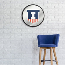 Load image into Gallery viewer, Illinois Fighting Illini: Badge - Modern Disc Mirrored Wall Sign - The Fan-Brand