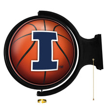 Load image into Gallery viewer, Illinois Fighting Illini: Basketball - Original Round Rotating Lighted Wall Sign - The Fan-Brand