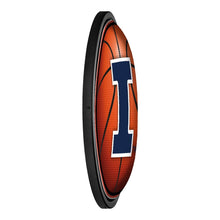 Load image into Gallery viewer, Illinois Fighting Illini: Basketball - Round Slimline Lighted Wall Sign - The Fan-Brand