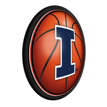 Load image into Gallery viewer, Illinois Fighting Illini: Basketball - Round Slimline Lighted Wall Sign - The Fan-Brand