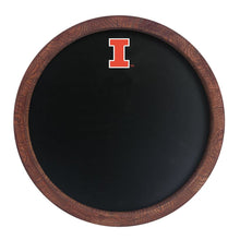 Load image into Gallery viewer, Illinois Fighting Illini: Chalkboard &quot;Faux&quot; Barrel Top Sign - The Fan-Brand