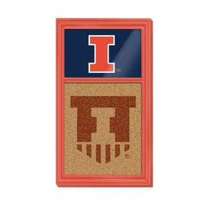 Illinois Fighting Illini: Dual Logos - Cork Note Board - The Fan-Brand