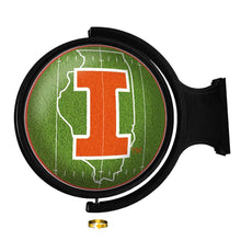 Load image into Gallery viewer, Illinois Fighting Illini: On the 50 - Rotating Lighted Wall Sign - The Fan-Brand