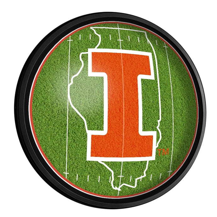 Illinois Fighting Illini: On the 50 - Slimline Lighted Wall Sign - The Fan-Brand