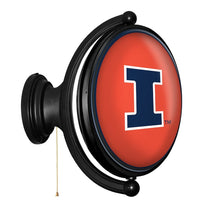 Load image into Gallery viewer, Illinois Fighting Illini: Original Oval Rotating Lighted Wall Sign - The Fan-Brand