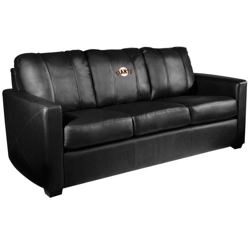 Silver Sofa with San Francisco Giants Logo