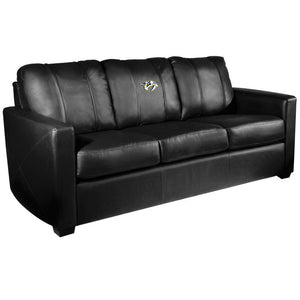 Silver Sofa with Nashville Predators Logo