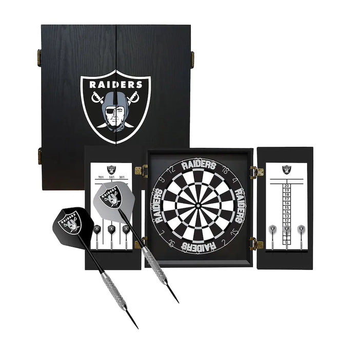 Las Vegas Raiders Fan's Choice Dartboard Set
