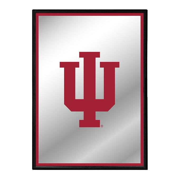 Indiana Hoosiers: Logo - Framed Mirrored Wall Sign - The Fan-Brand