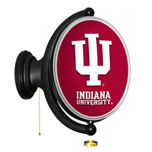 Load image into Gallery viewer, Indiana Hoosiers: Original Oval Rotating Lighted Wall Sign - The Fan-Brand