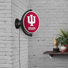 Load image into Gallery viewer, Indiana Hoosiers: Original Oval Rotating Lighted Wall Sign - The Fan-Brand