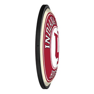 Indiana Hoosiers: Round Slimline Lighted Wall Sign - The Fan-Brand