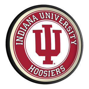 Indiana Hoosiers: Round Slimline Lighted Wall Sign - The Fan-Brand