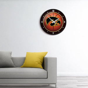 Iowa Hawkeyes: Basketball - Modern Disc Wall Clock - The Fan-Brand