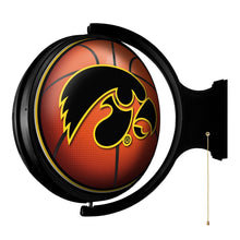 Load image into Gallery viewer, Iowa Hawkeyes: Basketball - Original Round Rotating Lighted Wall Sign - The Fan-Brand