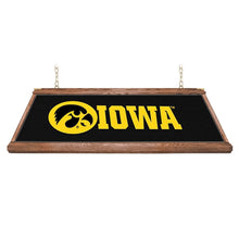 Load image into Gallery viewer, Iowa Hawkeyes: Block I - Premium Wood Pool Table Light - The Fan-Brand
