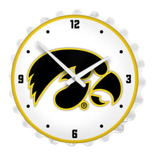 Load image into Gallery viewer, Iowa Hawkeyes: Bottle Cap Lighted Wall Clock - The Fan-Brand