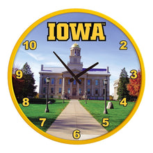 Load image into Gallery viewer, Iowa Hawkeyes: Capital - Modern Disc Wall Clock - The Fan-Brand