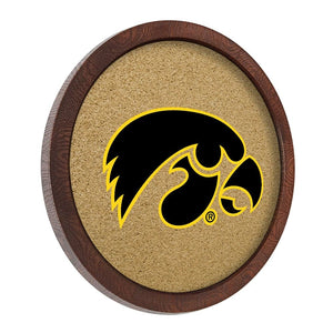 Iowa Hawkeyes: "Faux" Barrel Framed Cork Board - The Fan-Brand