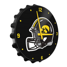 Load image into Gallery viewer, Iowa Hawkeyes: Helmet - Bottle Cap Wall Clock - The Fan-Brand