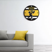 Load image into Gallery viewer, Iowa Hawkeyes: Herky - Modern Disc Wall Clock - The Fan-Brand