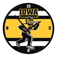 Load image into Gallery viewer, Iowa Hawkeyes: Herky - Modern Disc Wall Clock - The Fan-Brand