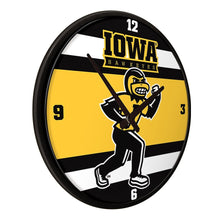 Load image into Gallery viewer, Iowa Hawkeyes: Herky - Modern Disc Wall Clock - The Fan-Brand
