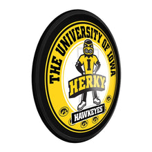 Load image into Gallery viewer, Iowa Hawkeyes: Herky - Round Slimline Lighted Wall Sign - The Fan-Brand