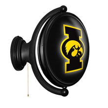 Load image into Gallery viewer, Iowa Hawkeyes: Original Oval Rotating Lighted Wall Sign - The Fan-Brand