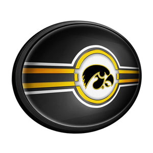 Iowa Hawkeyes: Oval Slimline Lighted Wall Sign - The Fan-Brand