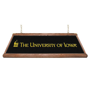 Iowa Hawkeyes: Premium Wood Pool Table Light - The Fan-Brand