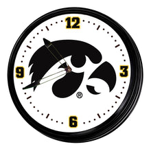 Load image into Gallery viewer, Iowa Hawkeyes: Retro Lighted Wall Clock - The Fan-Brand
