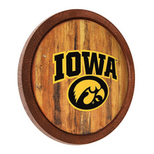 Load image into Gallery viewer, Iowa Hawkeyes: Round &quot;Faux&quot; Barrel Top Sign - The Fan-Brand