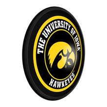 Load image into Gallery viewer, Iowa Hawkeyes: Round Slimline Lighted Wall Sign - The Fan-Brand