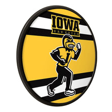 Load image into Gallery viewer, Iowa Hawkeyes: Stripes - Round Modern Disc Wall Sign - The Fan-Brand