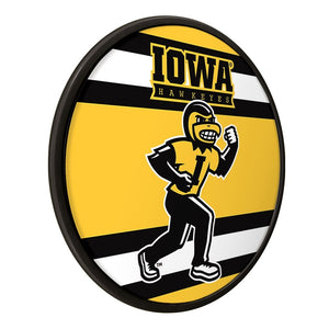 Iowa Hawkeyes: Stripes - Round Modern Disc Wall Sign - The Fan-Brand